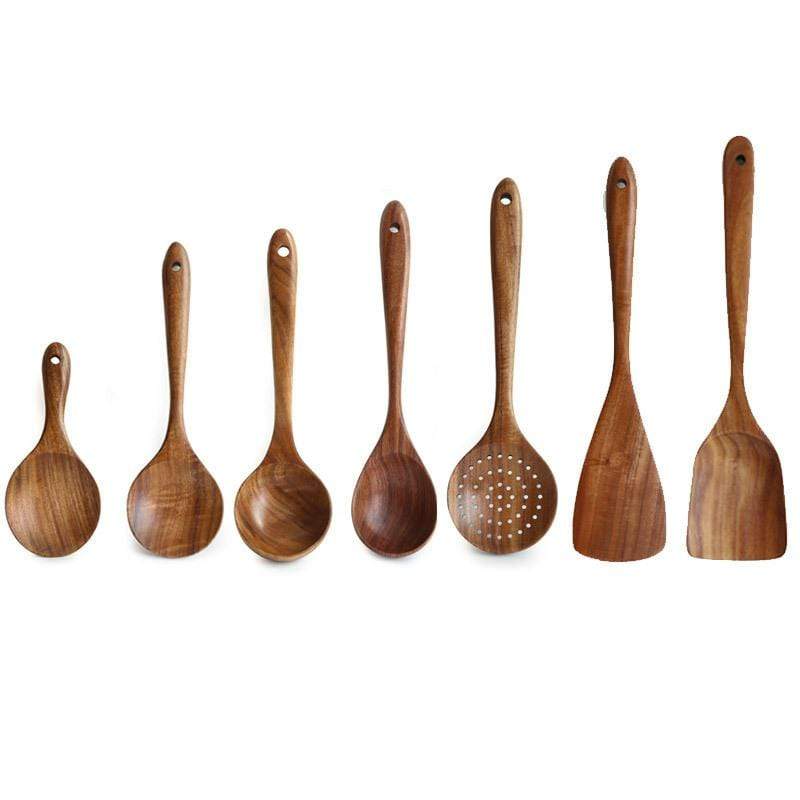 Set di Cucina in Legno Naturale – Cucinare in Modo Sostenibile e Stile