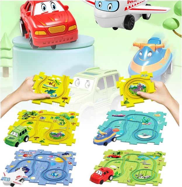 Set di Gioco Pista Puzzle - Costruzione e Divertimento Infinito