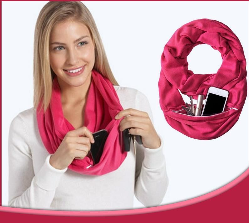 Sciarpa Infinity con Tasca Nascosta – Stile e Sicurezza in Uno