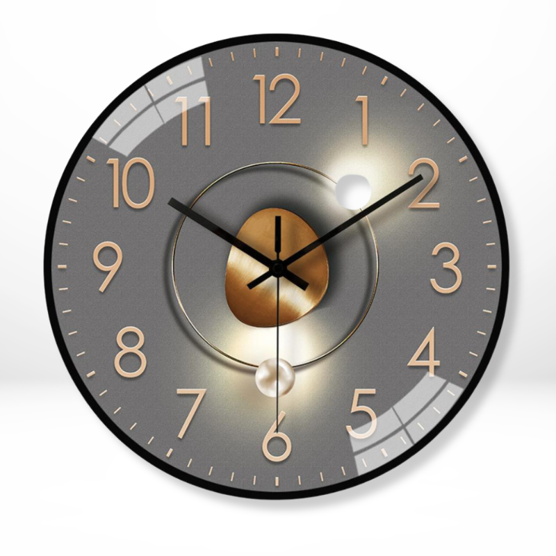Orologio da Parete Rotondo Luxe – Design Senza Tempo e Silenzioso
