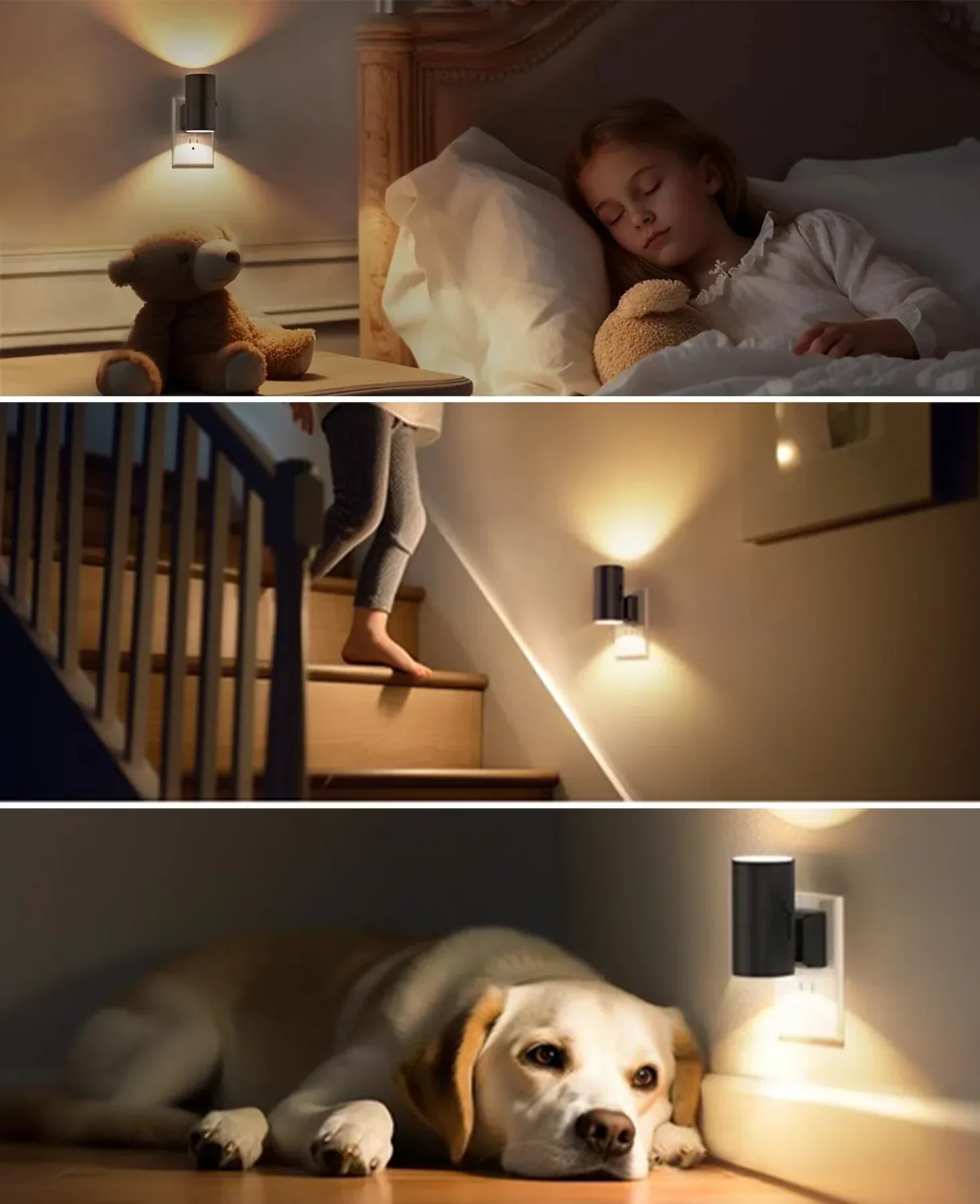 Set di Lampade da Parete a Luce Chiara - Per Illuminazione Atmosferica