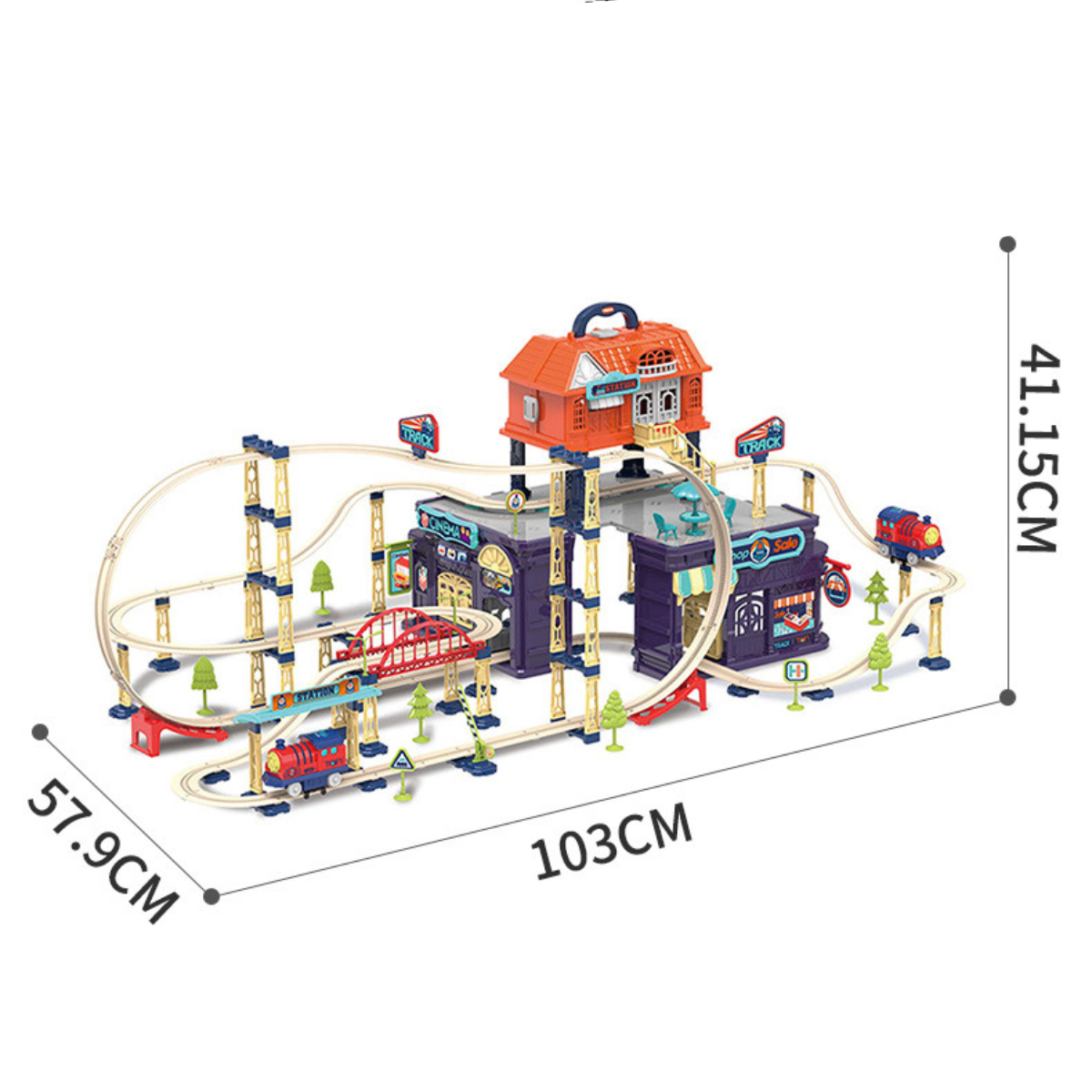 Set di Gioco con Treno Avventuroso – Divertimento Costruttivo Infinito per Bambini