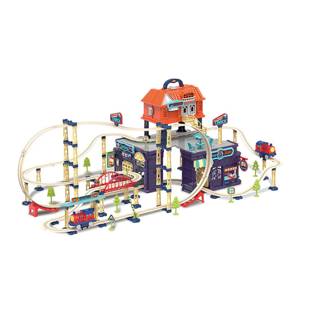 Set di Gioco con Treno Avventuroso – Divertimento Costruttivo Infinito per Bambini