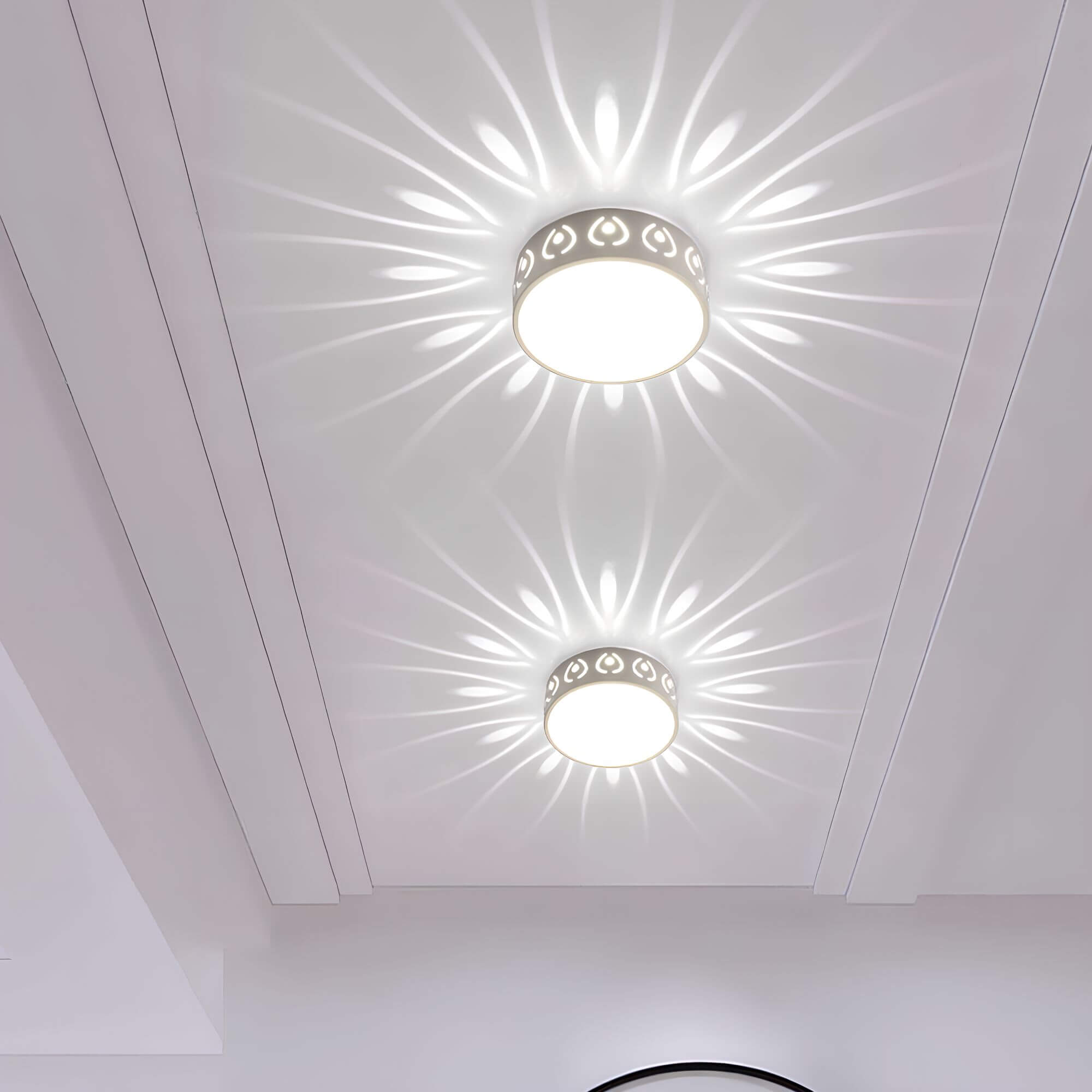 Lampada da soffitto LED Aurora - Illuminazione suggestiva con eleganti motivi