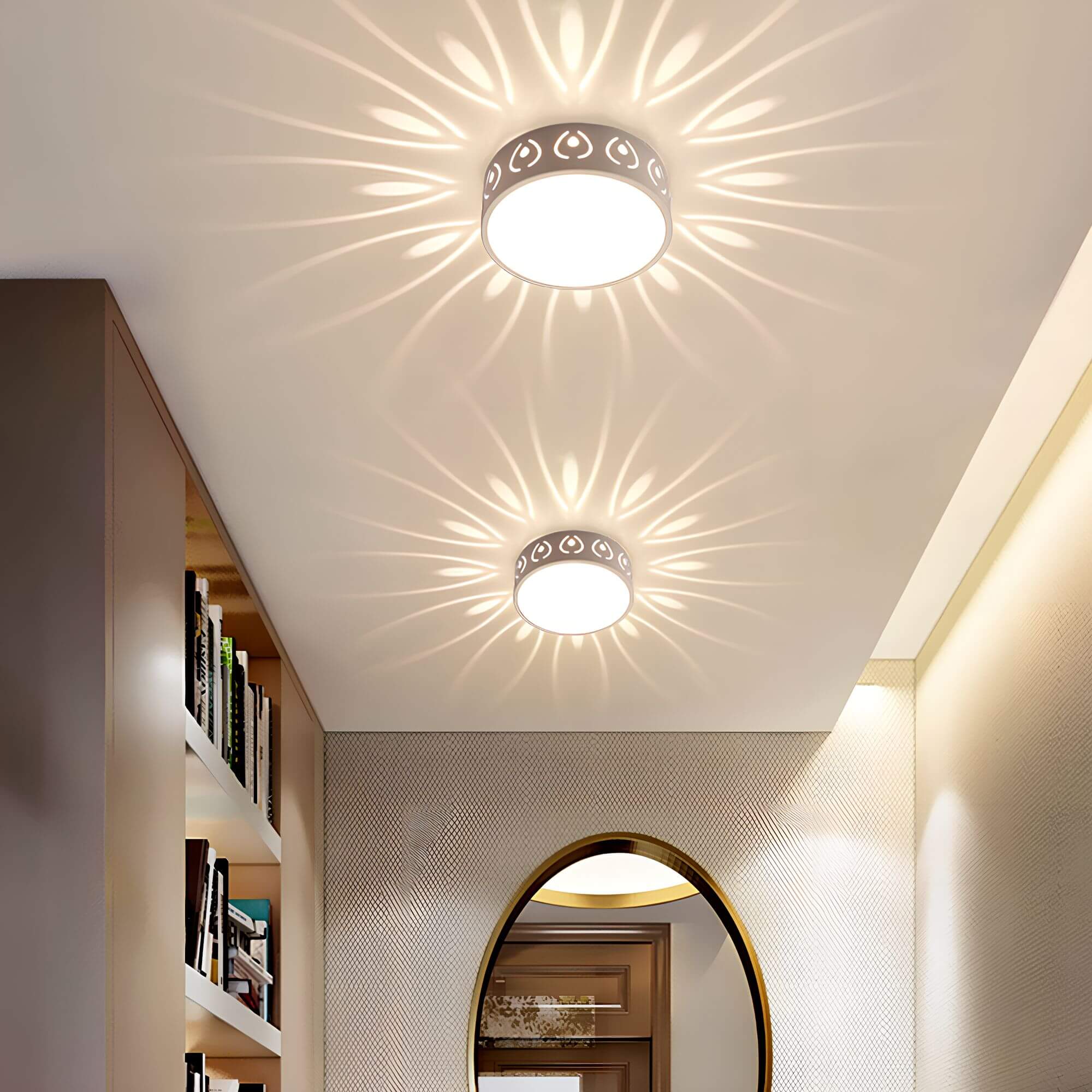 Lampada da soffitto LED Aurora - Illuminazione suggestiva con eleganti motivi