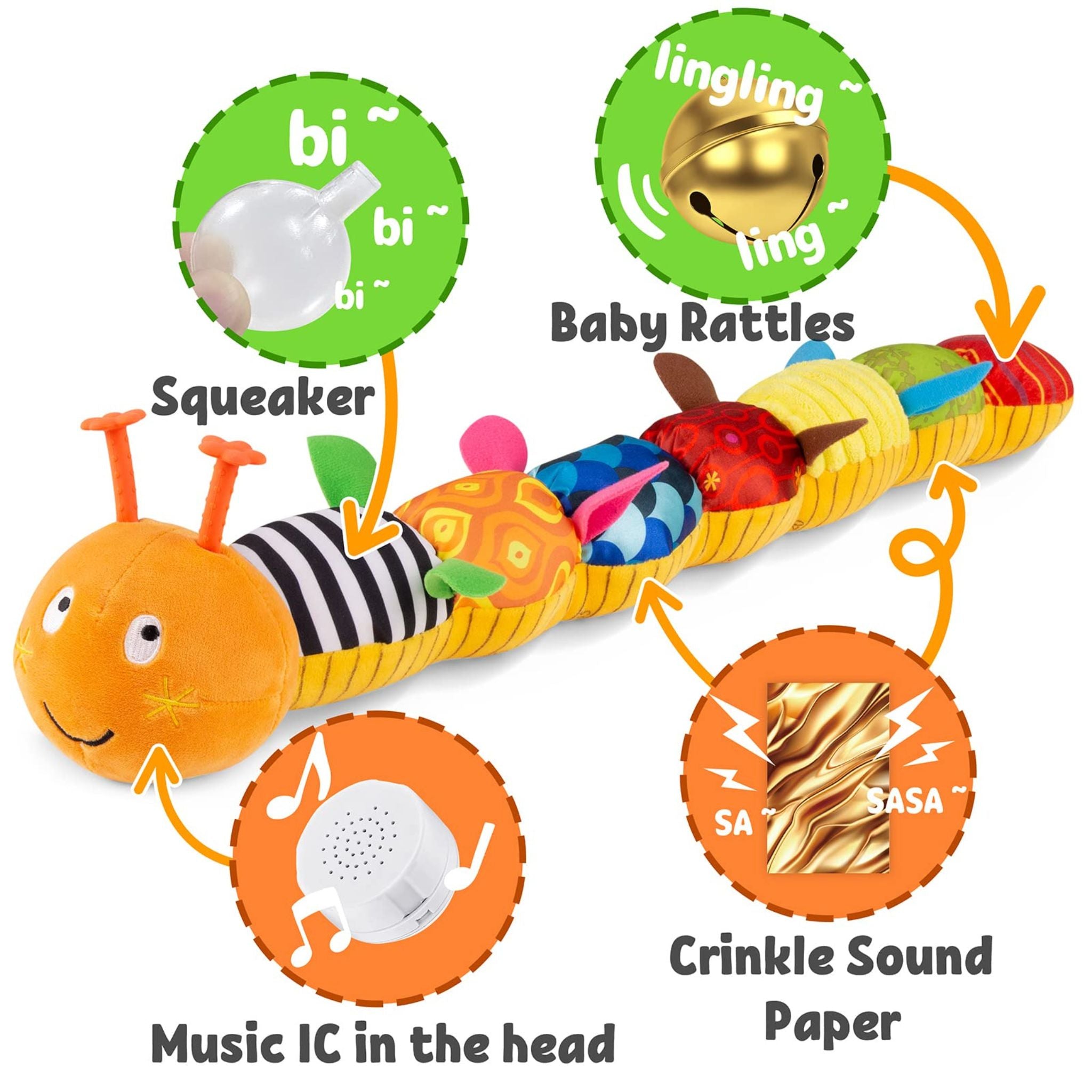 Bruchi Musicale Peluche - Interattivo e Morbido