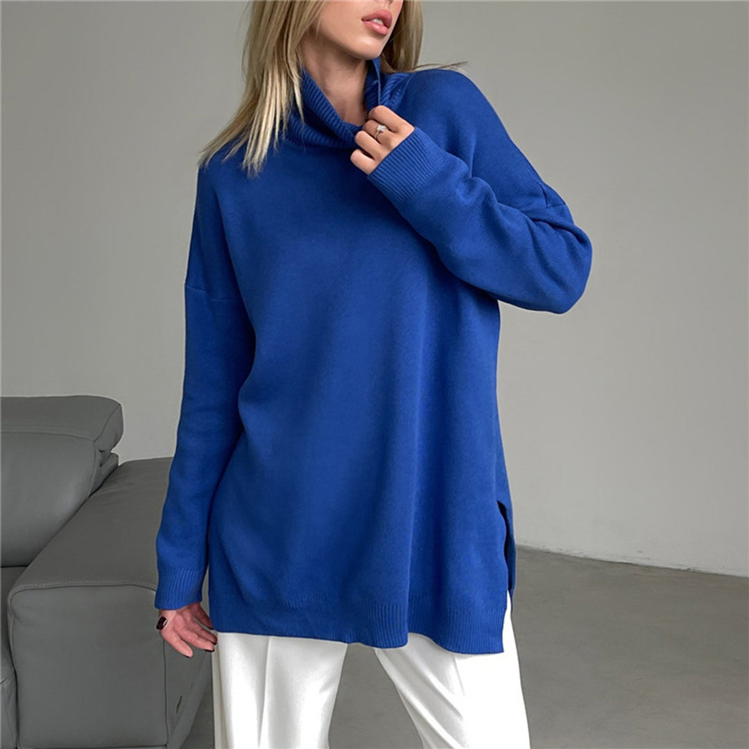 Luna - Elegante Maglione con Spacco Laterale