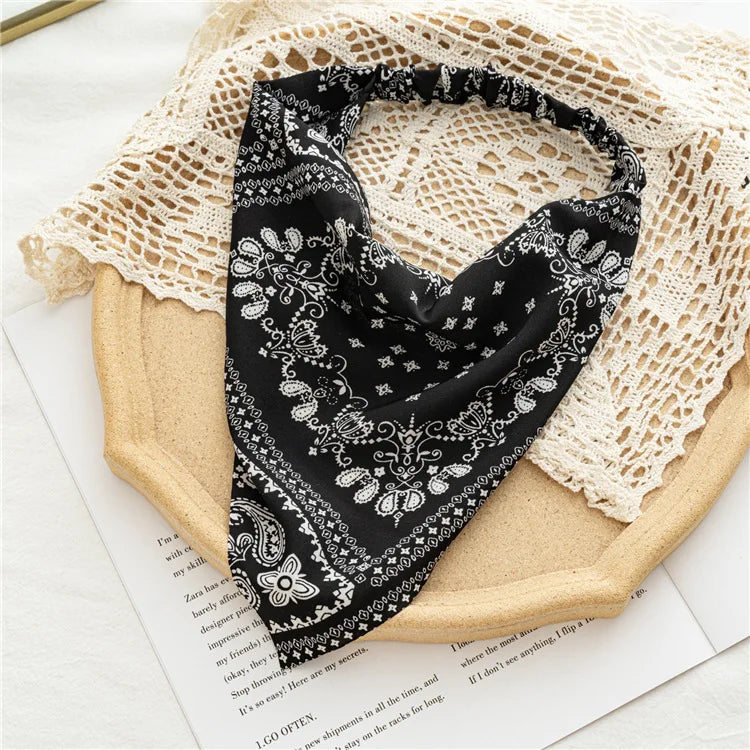 Bandana Vintage Floreale Estiva 2022 – Accessori per Capelli Eleganti per Donne e Ragazze