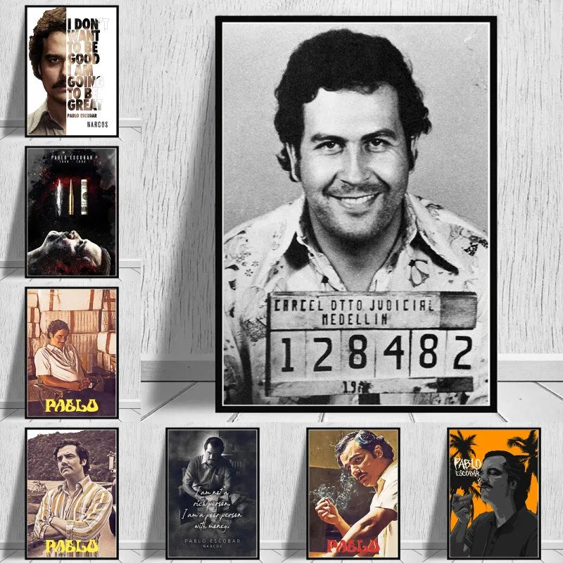 Pablo Escobar Dipinto - Arte Iconica per Casa