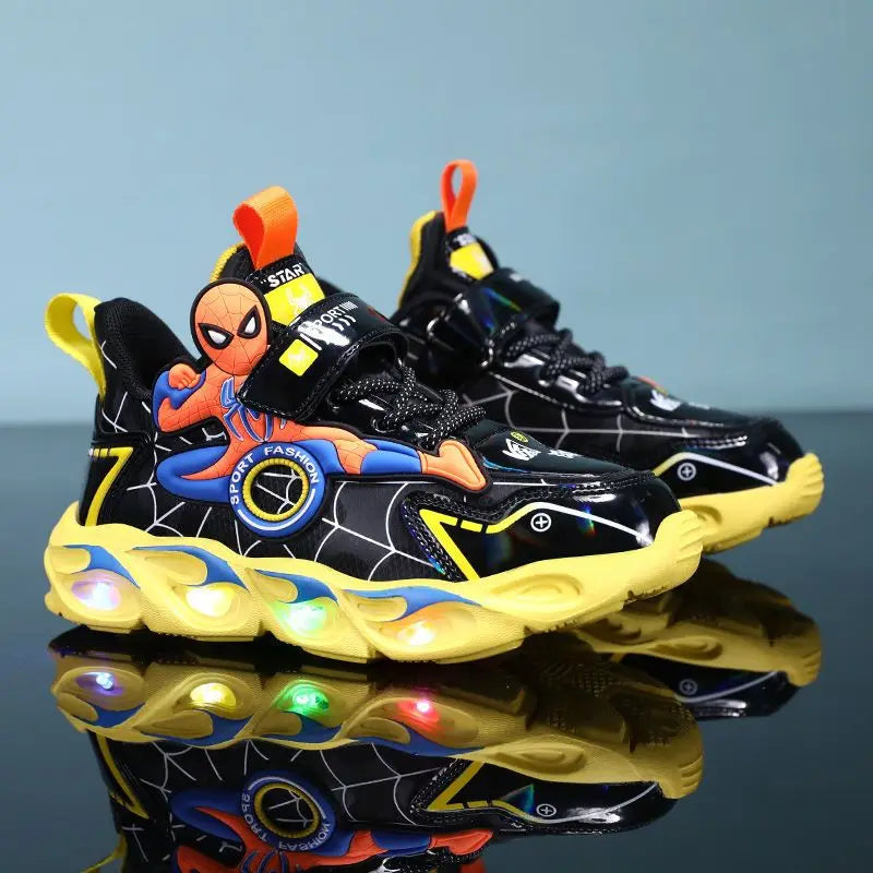 Sneakers Supereroi Luminescenti per Bambini – Eleganti e Funzionali