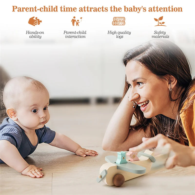 Giocattolo aereo di legno creativo – Per ore di divertimento