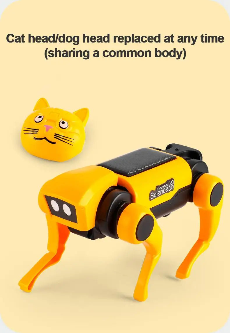 Robot Educativo a Energia Solare – Set di Costruzione 2-in-1 Cane e Gatto