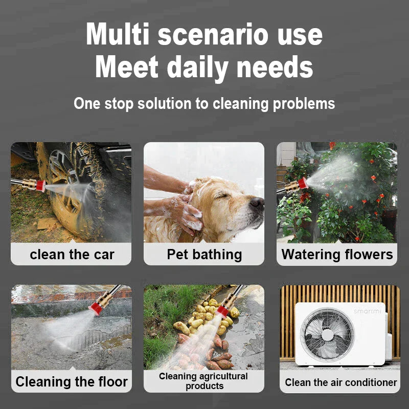 PowerWash Pistola per Lavaggio Auto Senza Fili – Potente e Maneggevole