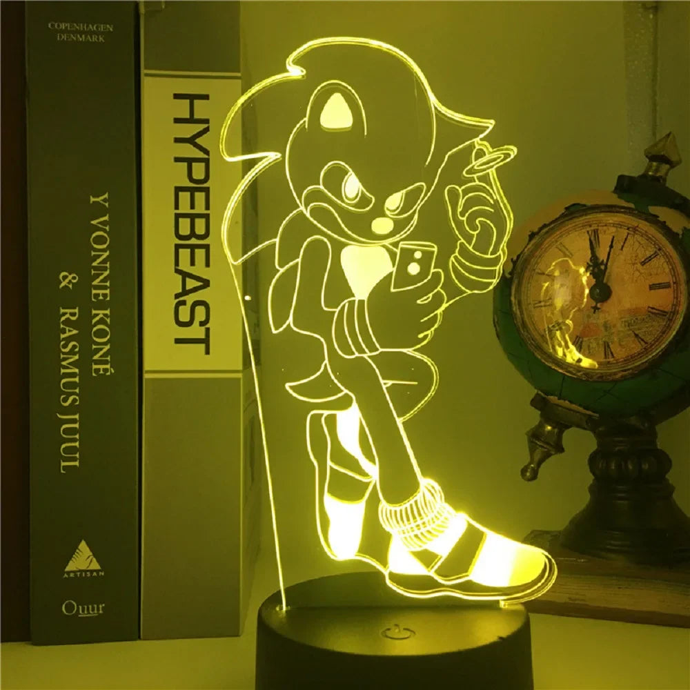 Lampada LED Sonic - Illuminazione Giocosa per Gamer