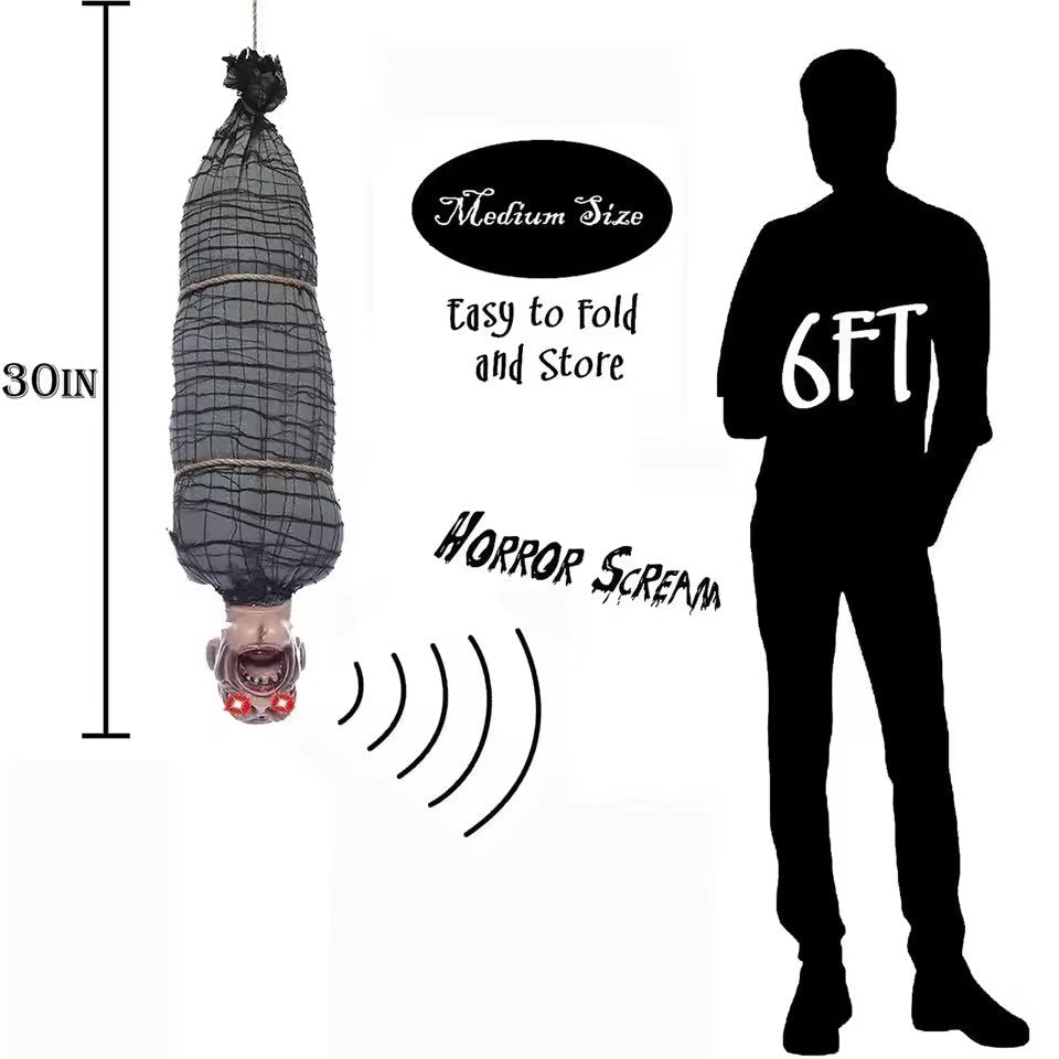 Figura Horror Pendente – Decorazione di Halloween Spaventosa con Luce e Suono