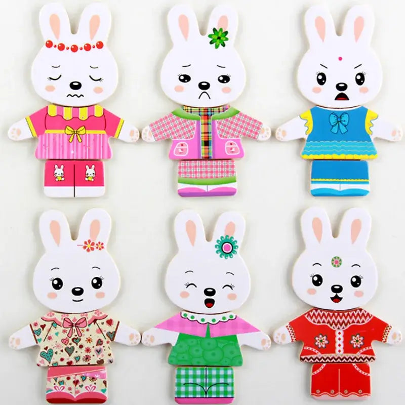 Set di puzzle educativi sugli animali – Per un abbigliamento creativo e istruttivo