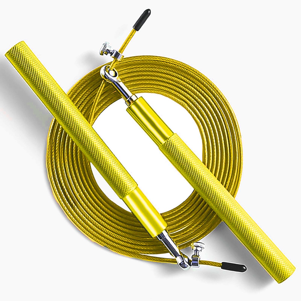 AeroSpin 360 Corda per Saltare – Corda di Velocità Regolabile in Acciaio con Manici in Alluminio