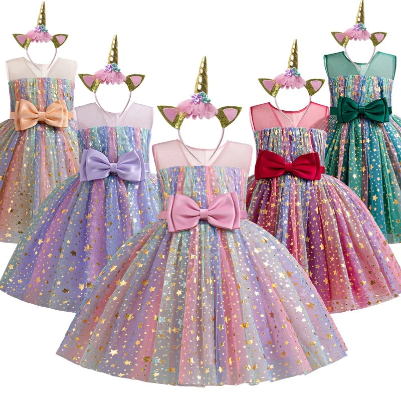 Lieveke Magische Tutu Dress - Abito Incantato Colorato per Feste