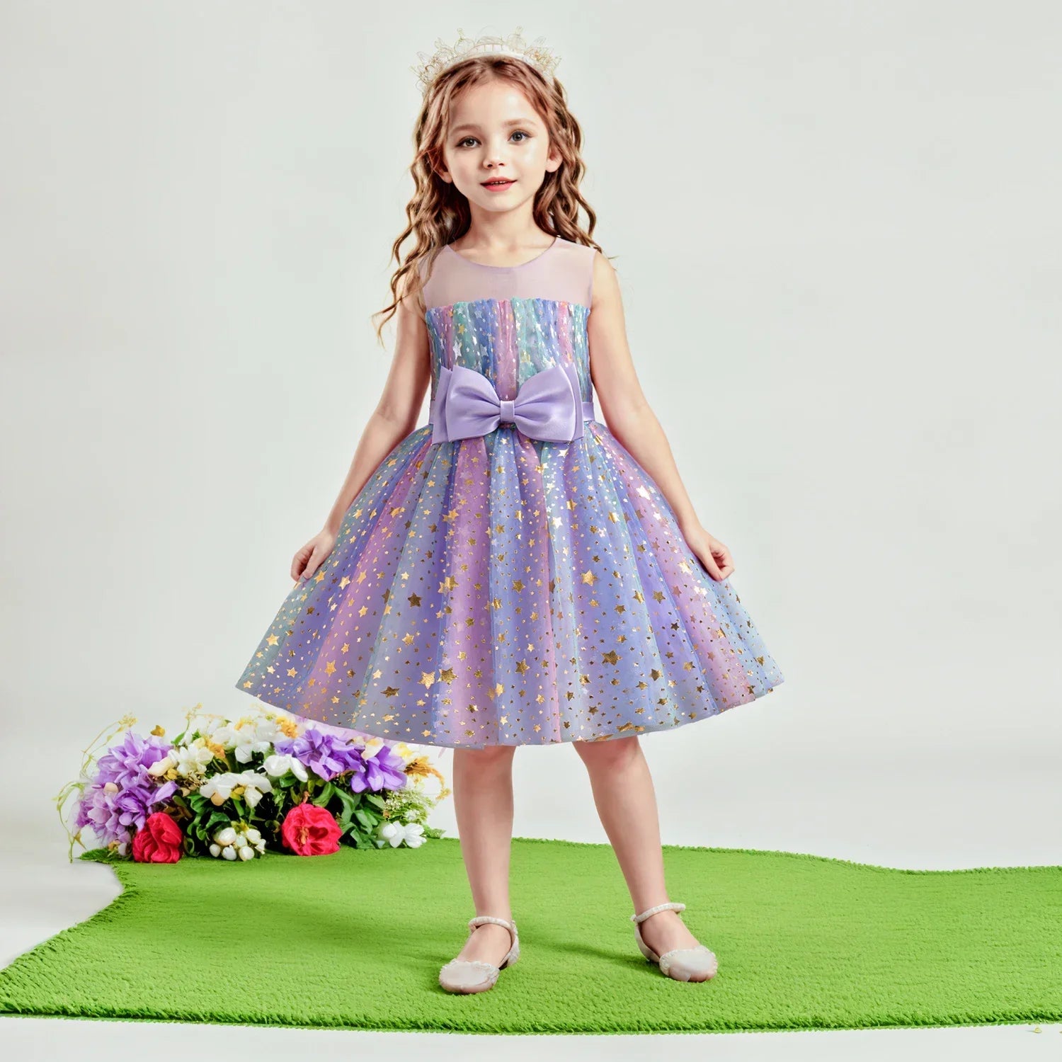 Lieveke Magische Tutu Dress - Abito Incantato Colorato per Feste