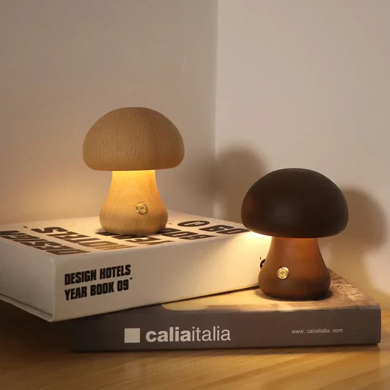 Lampada da Tavolo a Fungo – Illuminazione LED Calda con Controllo Touch