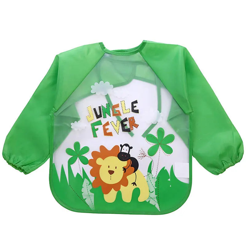 Mila Grembiule Protettivo per Bambini - Maniche Lunghe Impermeabili per Mangiare e Dipingere