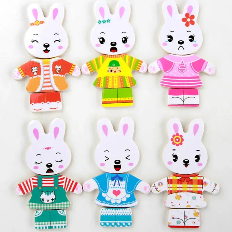 Set di puzzle educativi sugli animali – Per un abbigliamento creativo e istruttivo