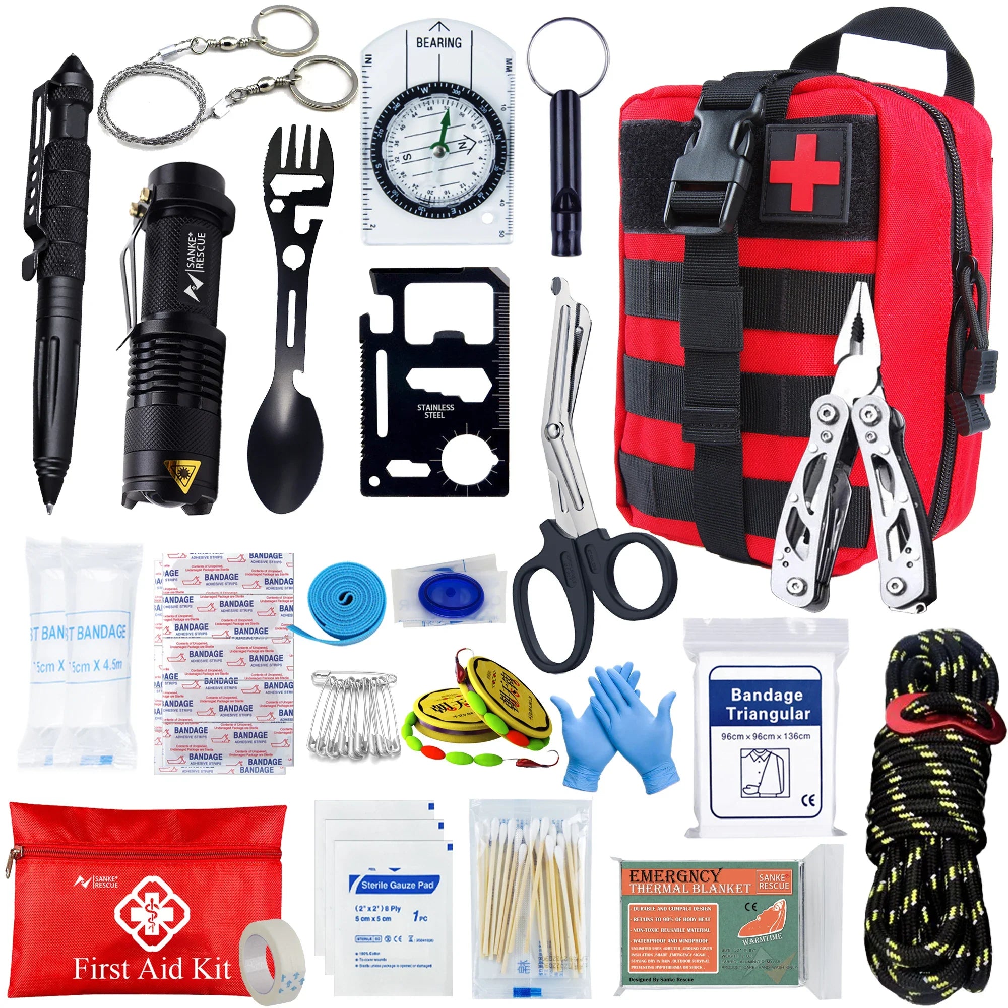 Kit di Pronto Soccorso Tattico – Compatto e Completo per Caravans, Campeggio e Situazioni di Sopravvivenza