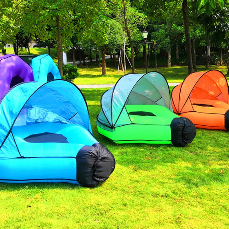 Panca Gonfiabile con Ombra – Confortevole e Impermeabile per Spiaggia e Piscina