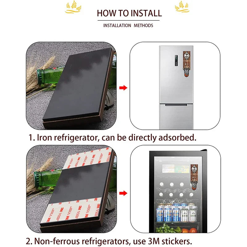 Apertura Bottiglie a Muro a Forma di Rete da Basket - Regalo Sportivo per la Festa del Papà