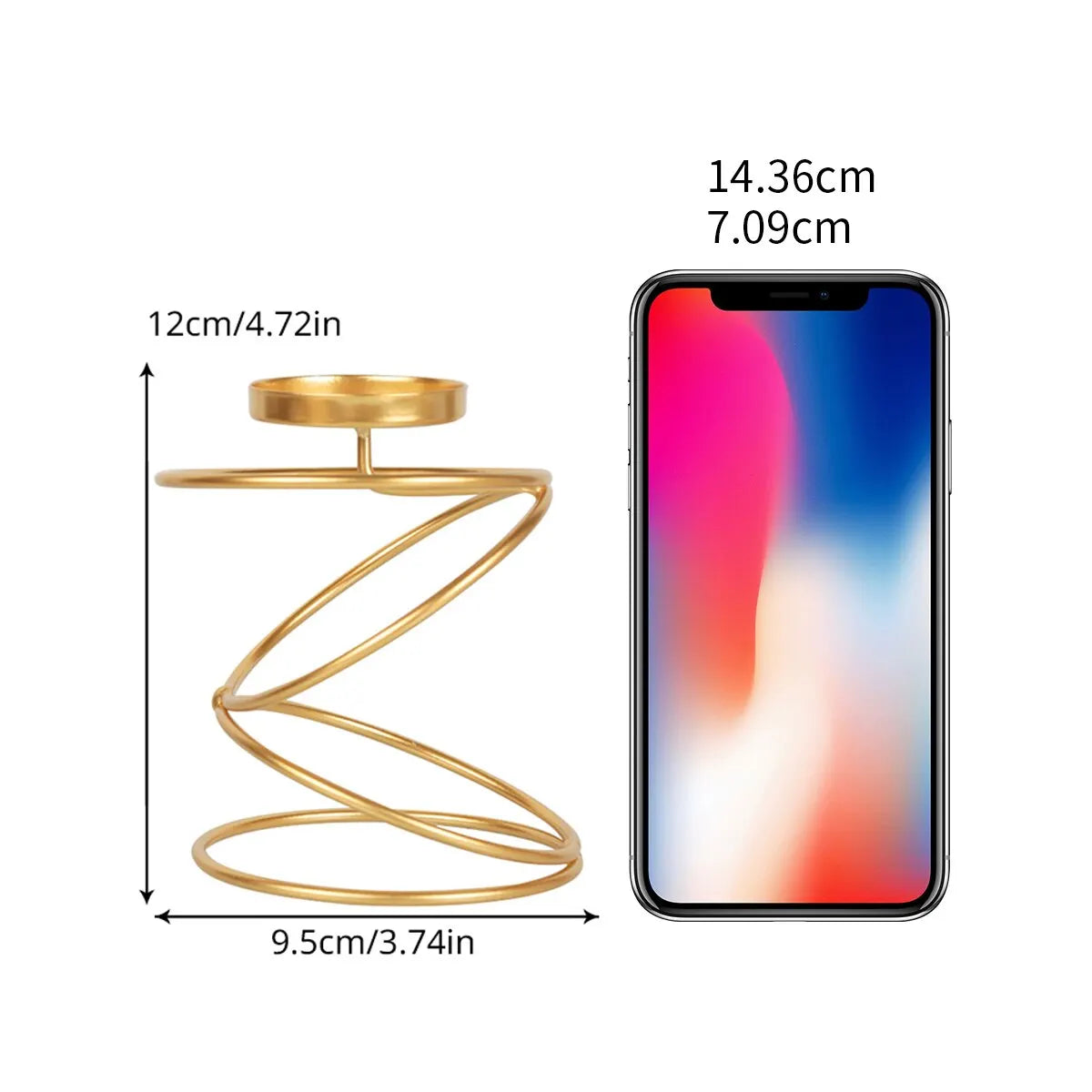 Portacandele Elegante a Spirale – Per una casa accogliente e stilosa