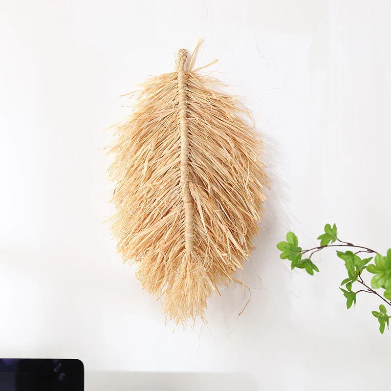 Decorazione da parete Boho Raffia – Autentica e Atmosferica