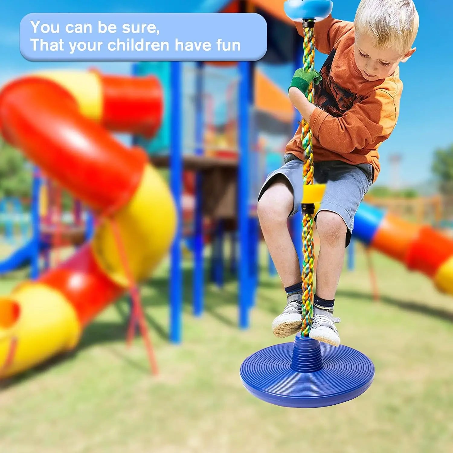 Cordino con Piattaforma e Disco - Gioca e Scala per Bambini Avventurosi