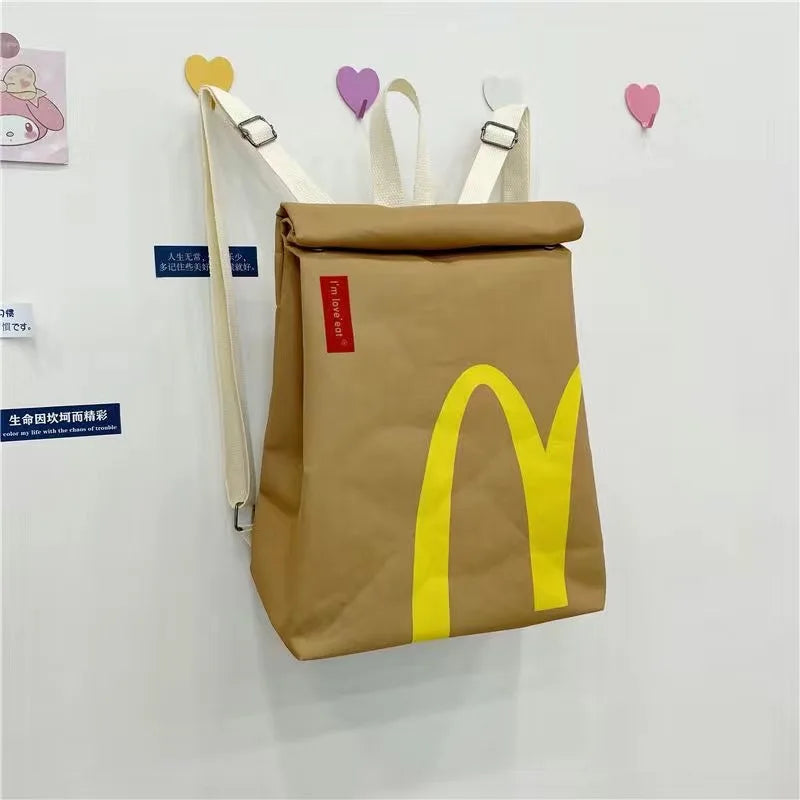 Zaino Fastfood Trendy - Borsa Giocosa e Spaziosa per Tutti