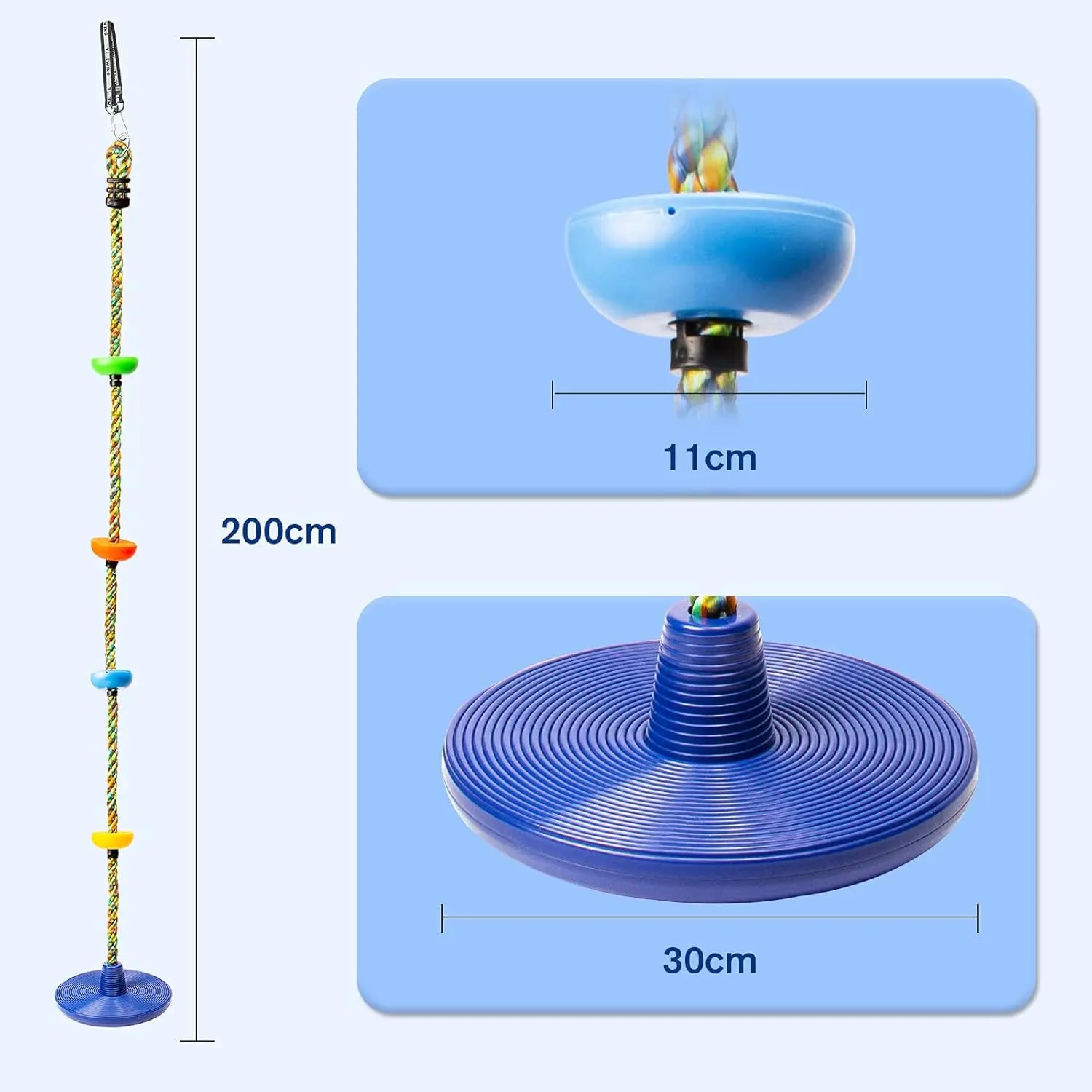 Cordino con Piattaforma e Disco - Gioca e Scala per Bambini Avventurosi