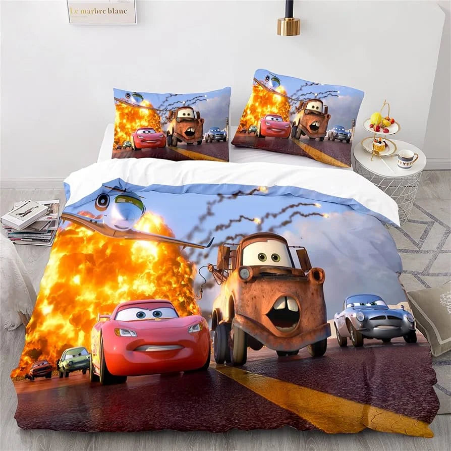 Set di Biancheria da Letto Cars Lightning McQueen – Set Divertente e Confortevole per Bambini