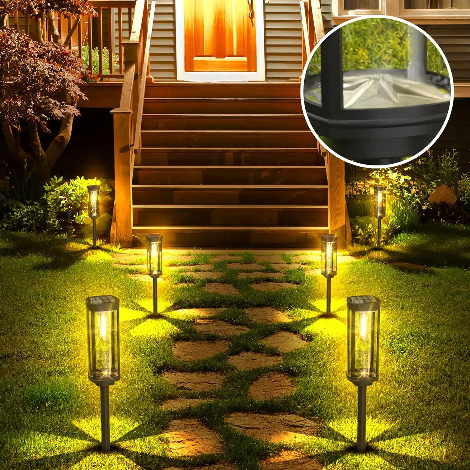 EcoGlow Lantern Solar – Illuminazione Esterna Resistente alle Intemperie con Luce LED Calda