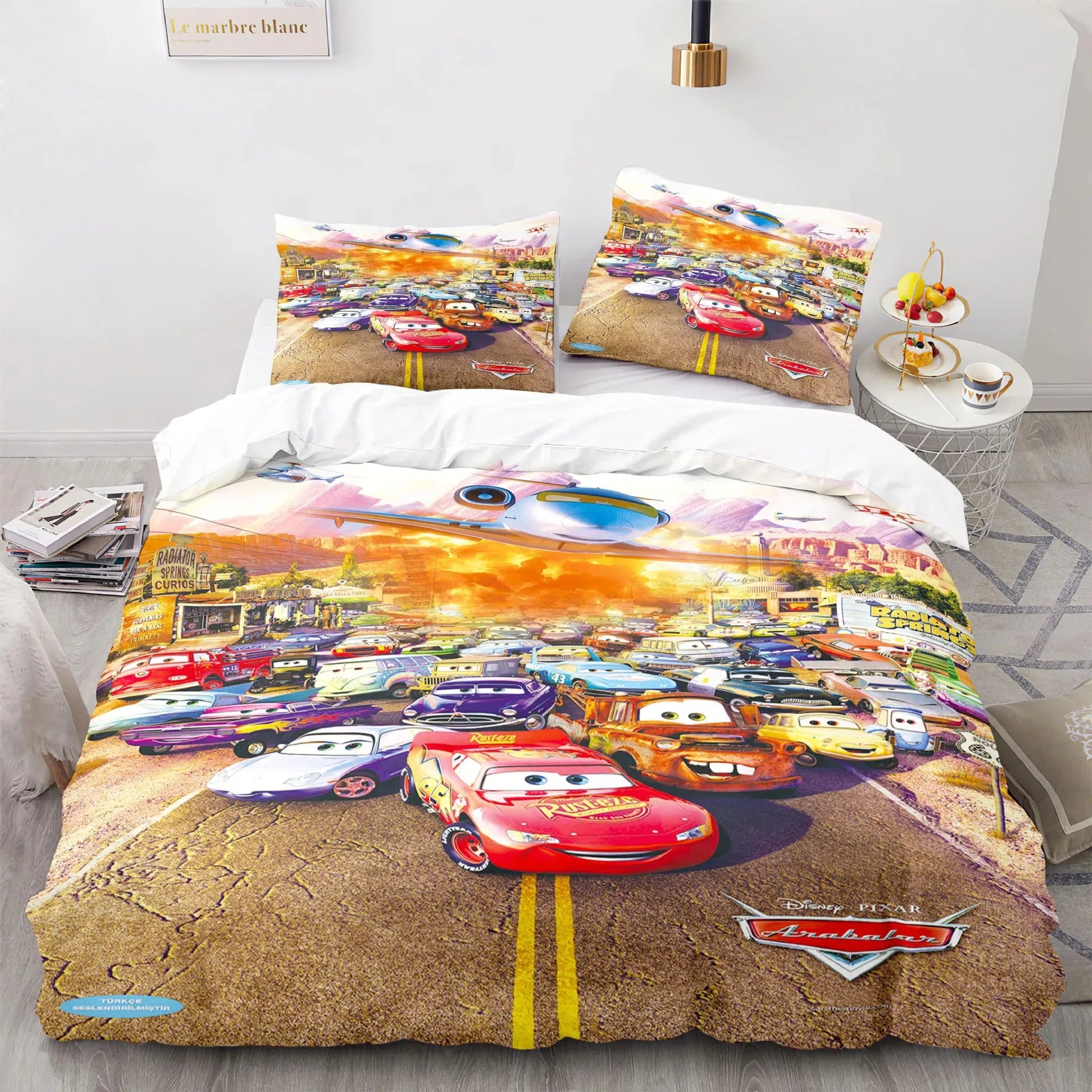 Set di Biancheria da Letto Cars Lightning McQueen – Set Divertente e Confortevole per Bambini