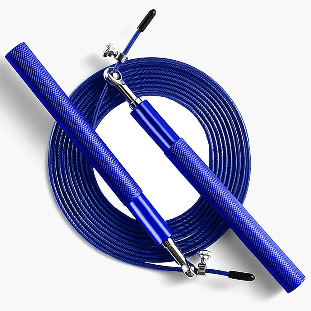 AeroSpin 360 Corda per Saltare – Corda di Velocità Regolabile in Acciaio con Manici in Alluminio