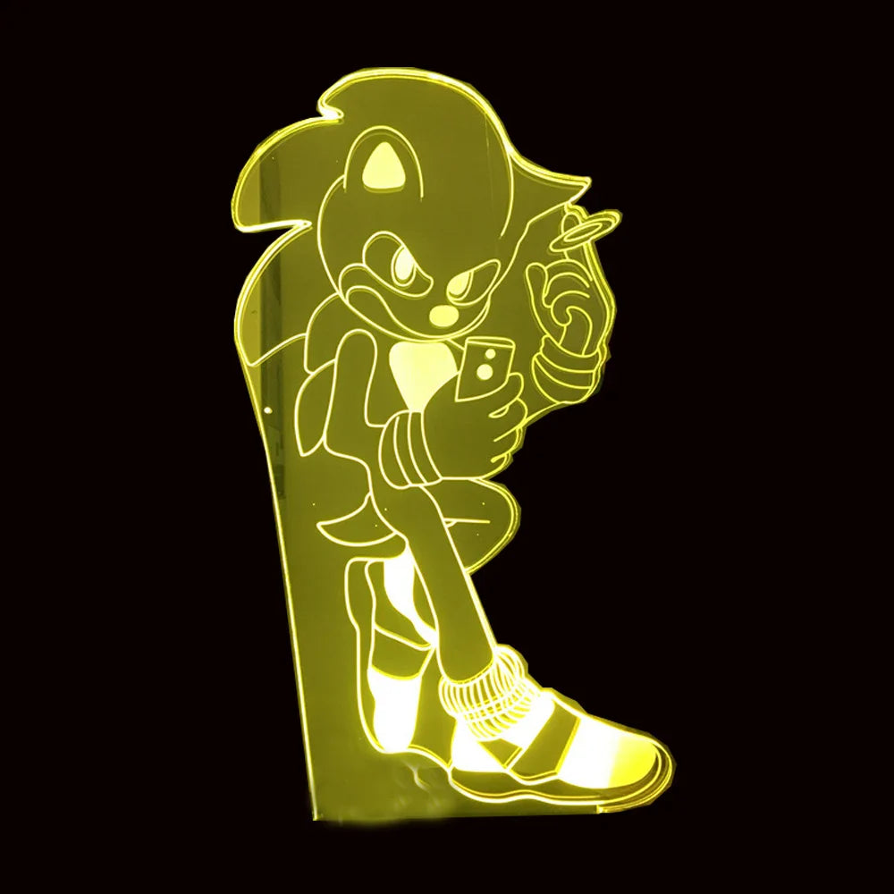 Lampada LED Sonic - Illuminazione Giocosa per Gamer