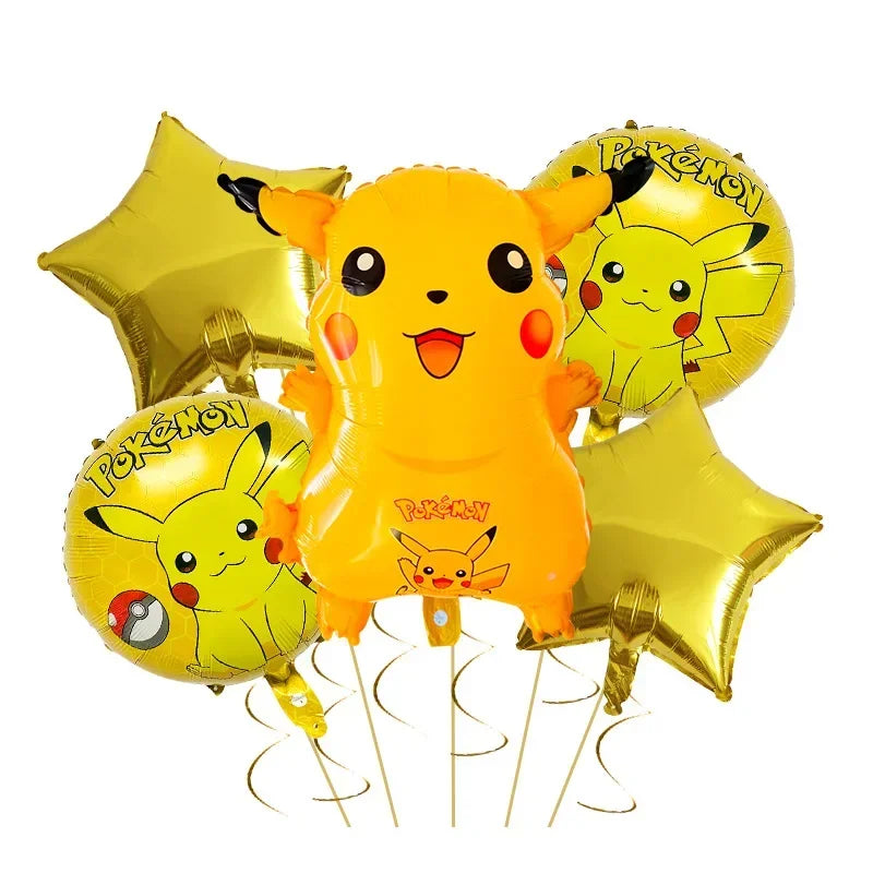 Palloncini in Alluminio di Pikachu e Charmander – Decorazioni per Feste per Fan di Pokémon