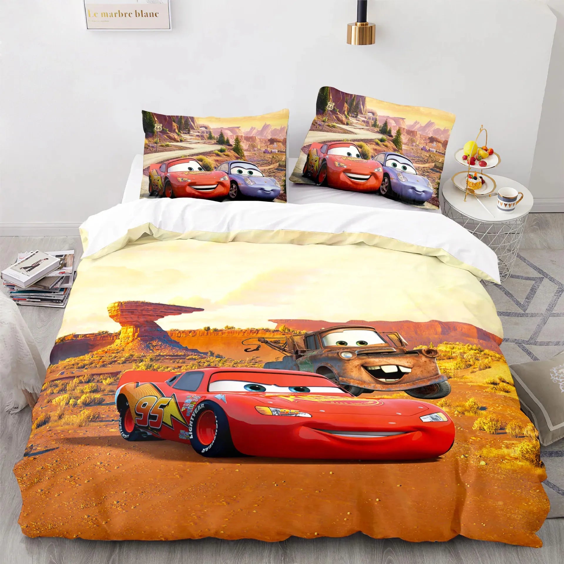 Set di Biancheria da Letto Cars Lightning McQueen – Set Divertente e Confortevole per Bambini