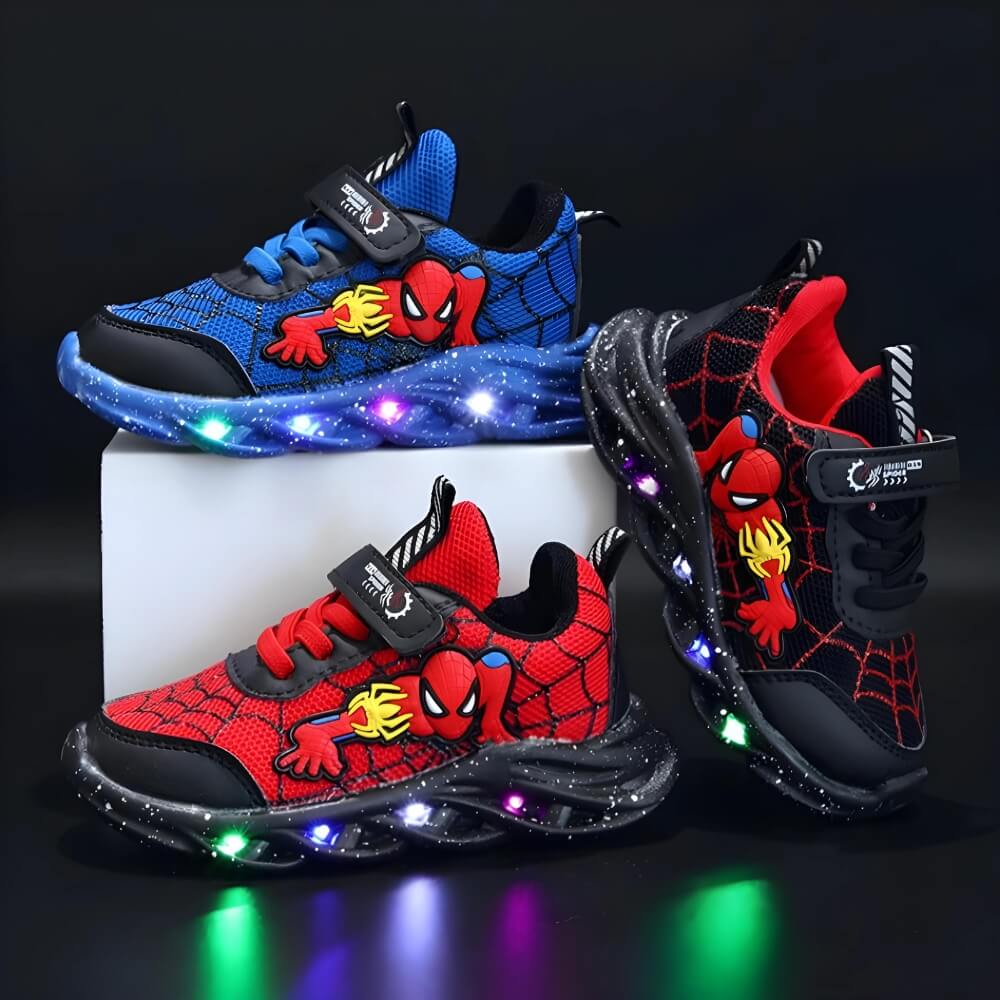 Sneaker LED Supereroe - Scarpe alla moda con luci per bambini