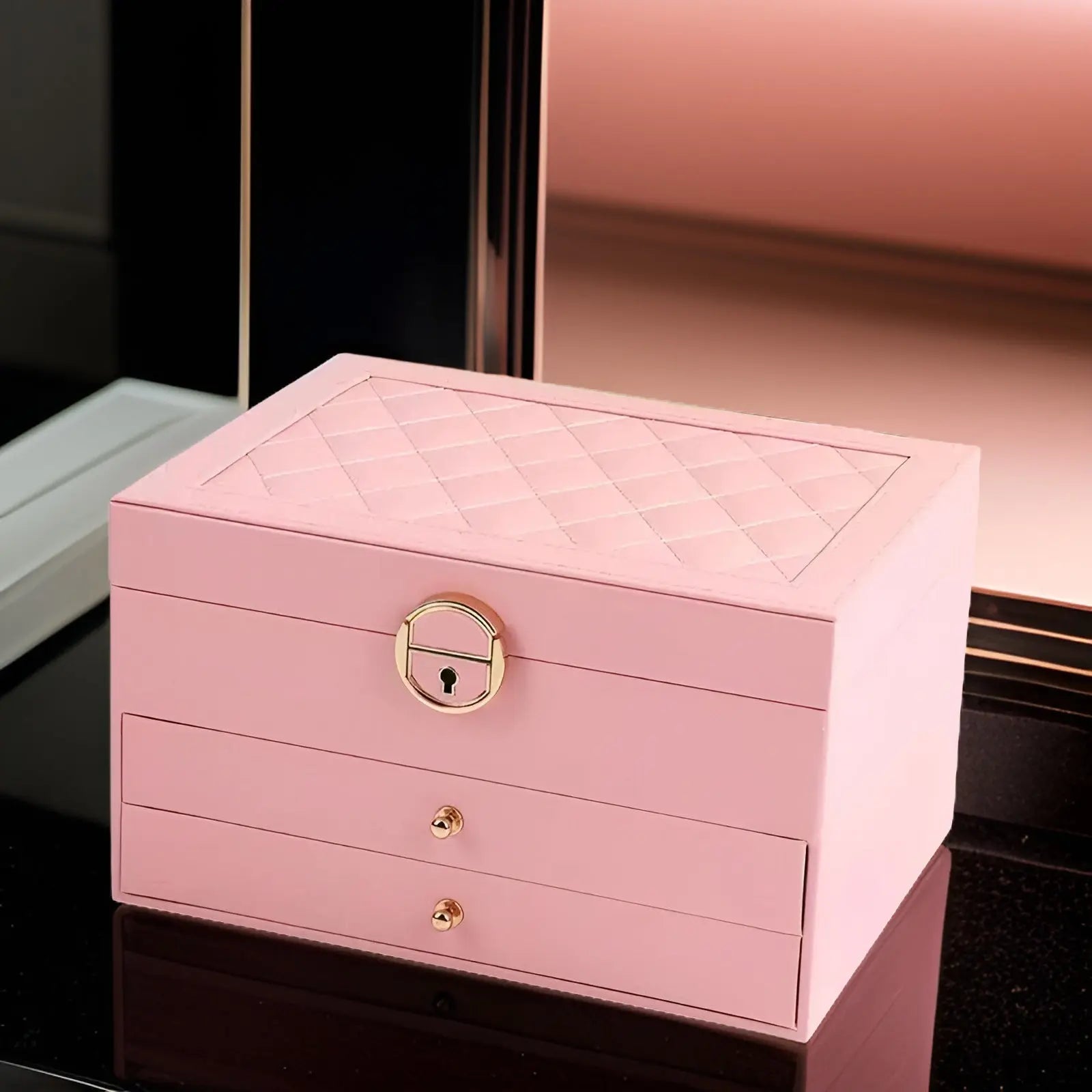 Scatola di Gioielli Multi-Livelli Luxe – Organizzatore Elegante e Sostenibile