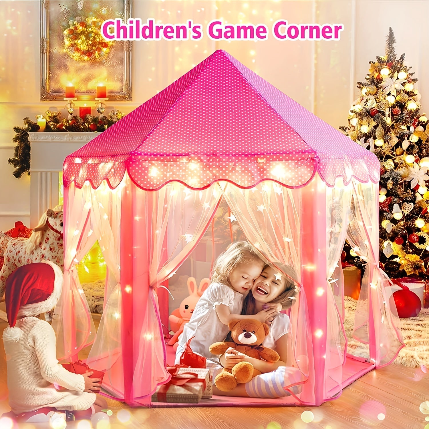 Tenda da Gioco da Sogno Castello - Mondo Magico per Bambini con Luci
