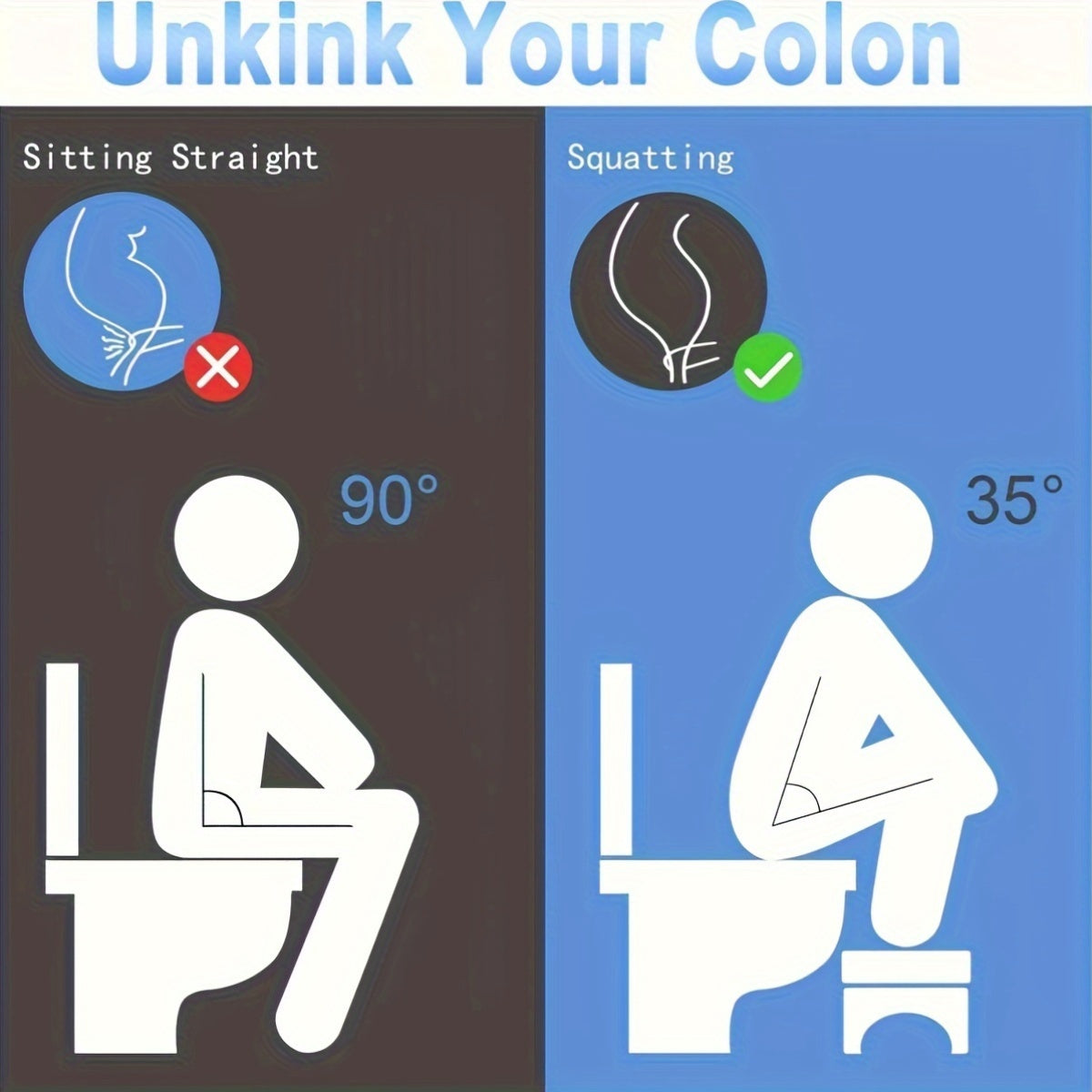 Sedia impilabile per toilette pratica - Per una postura migliore