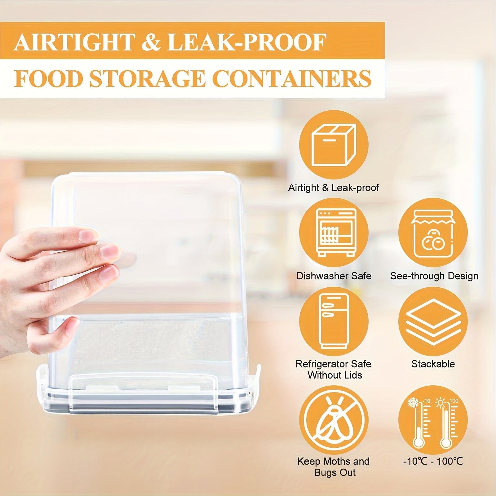 Set di Contenitori per Cucina Premium da 24 Pezzi – Pratico e Ordinato