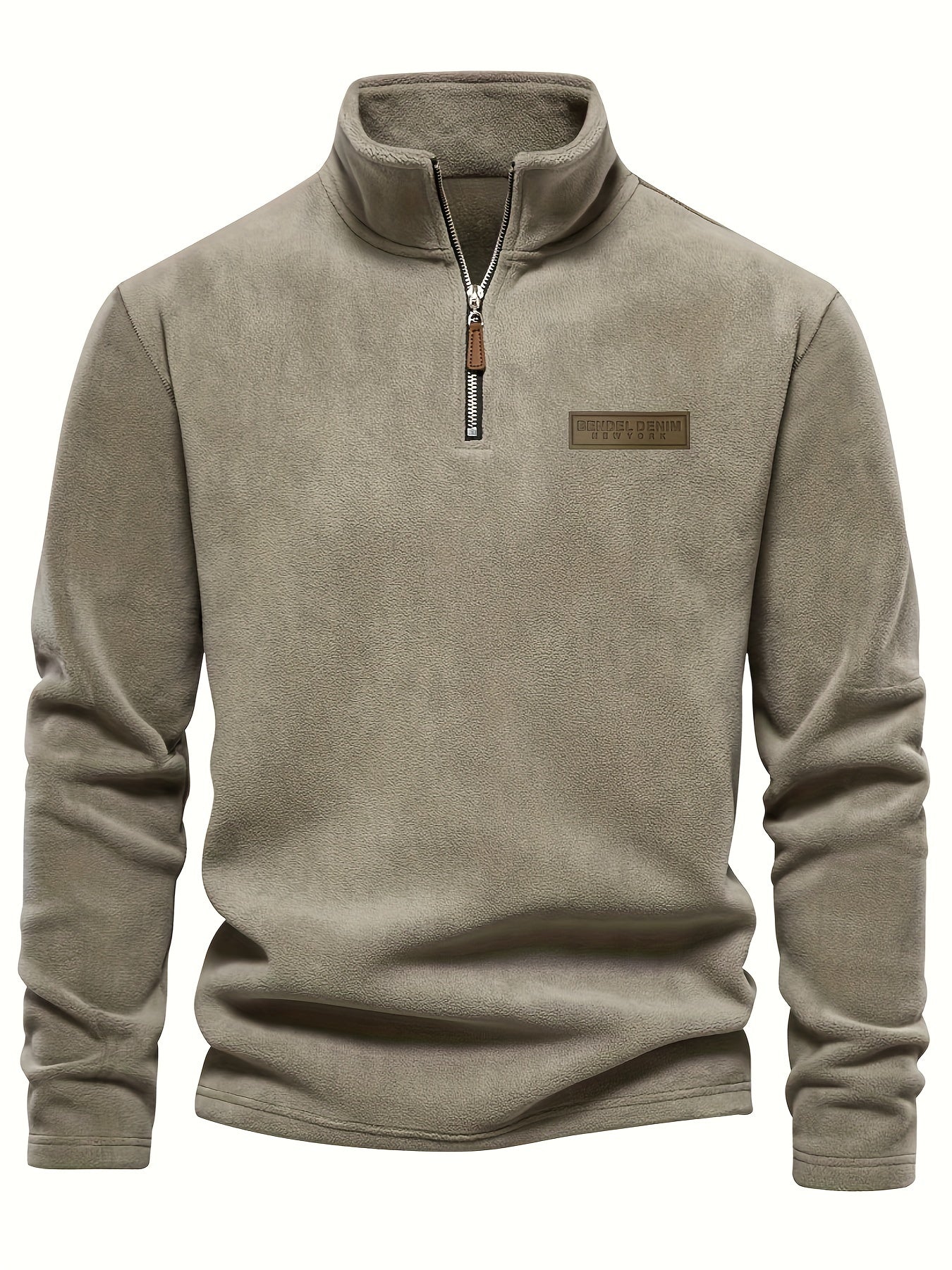 Pullover con Mezza Zip Foderato in Pile - Confortevole e Caldo per le Giornate Fredde