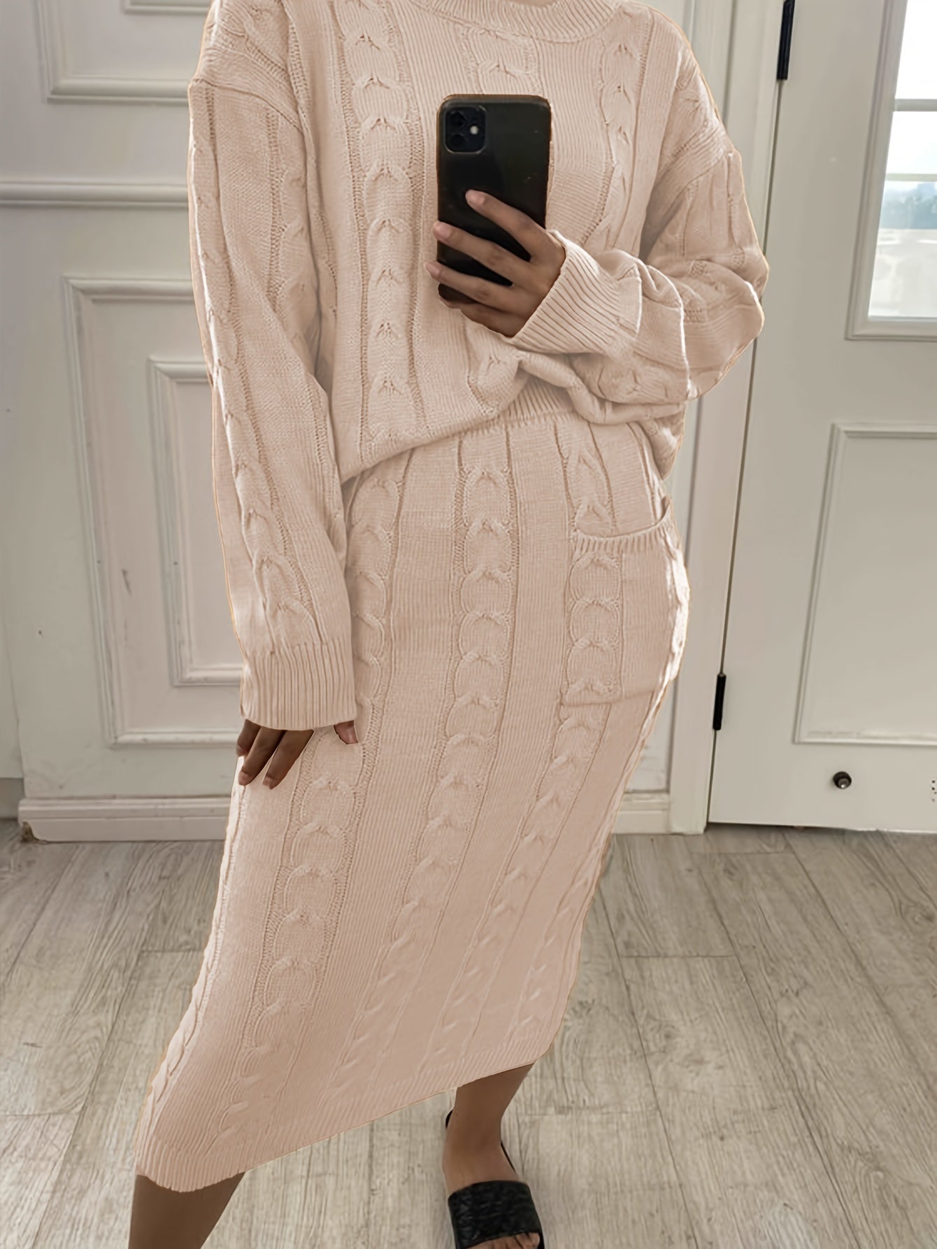 Set Maglione Plus-Size Luna - Confortevole e Stilosamente per l'Autunno & Inverno