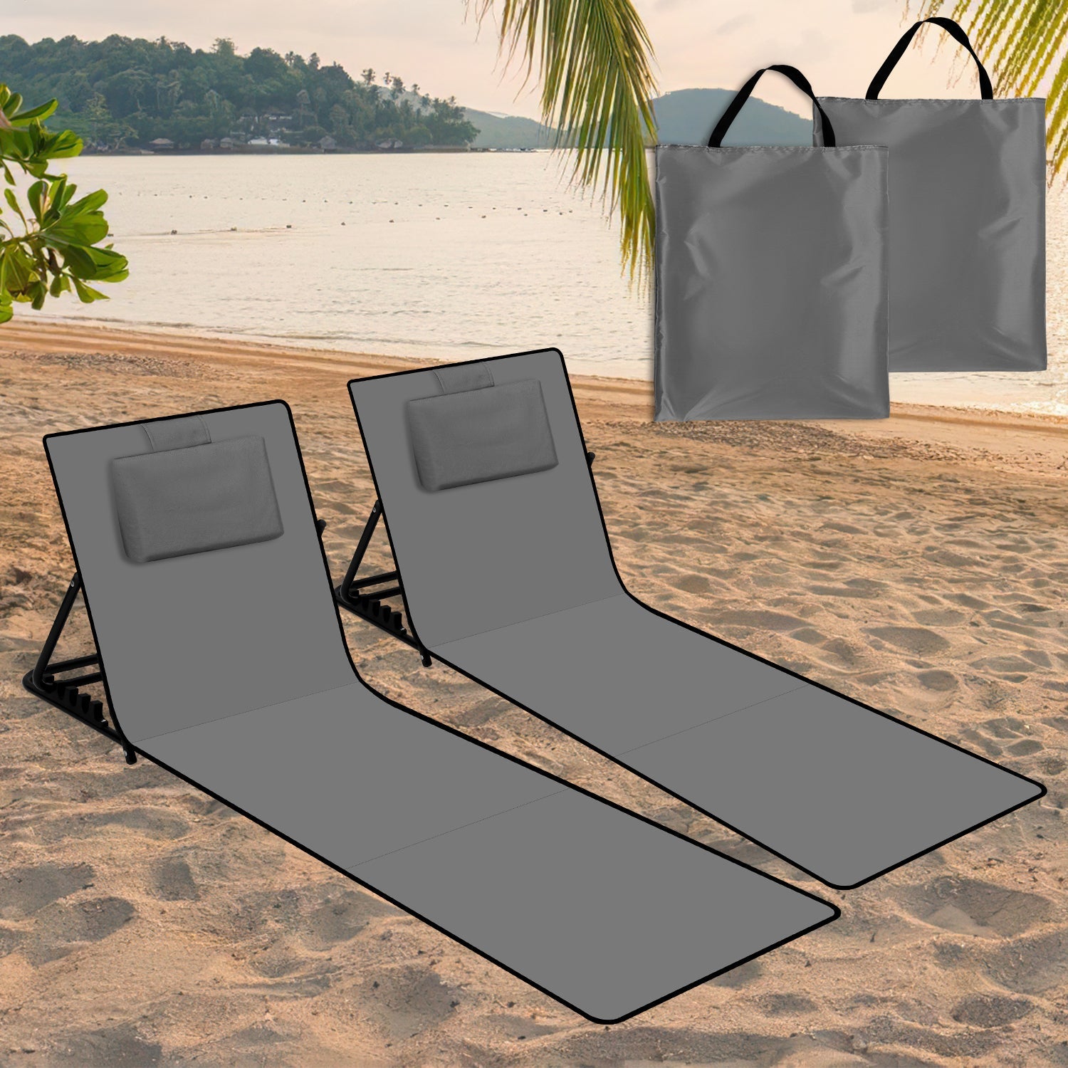 RelaxMate Lettino da Spiaggia Portatile – Comfort e Facilità in Movimento