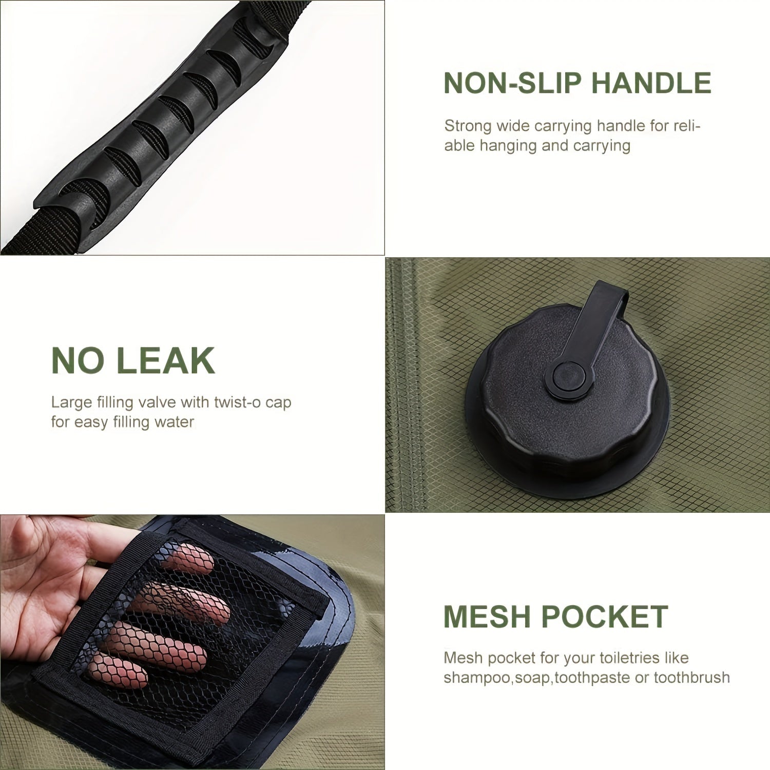 SunnyFlow Sacco doccia solare – Pratico, Impermeabile e Con Termometro